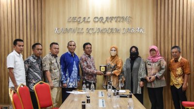 Ketua Komisi I DPRD Kab. Sukabumi Kunjungi Kanwil Kemenkumham Jabar.