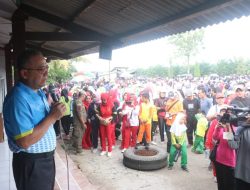 Wabup Apresiasi Kemeriahan Acara Jalan Sehat Dan Bazar Rakyat Kec. Warungkiara