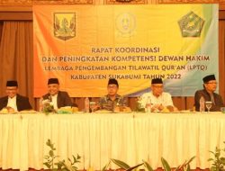 Pesan Sekda Kab. Sukabumi di Acara Rakorda, : Peran LPTQ Sangat Srategis Dalam Membumingkan Gemar Membaca Al-Qur’an.
