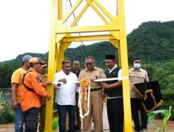 Jembatan Gantung Cimalim Diresmikan  Bupati Ajak Masyarakat Menjaga dan Memelihara