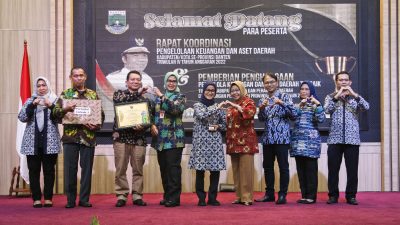 Pemkab Lebak Raih Peringkat Terbaik Ketiga Pengelolaan Keuangan dan Aset Daerah.