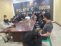 Layani Masyarakat, Polsek Caringin di Jum’at Curhat, Tampung Keluhan Opang dan Ojol