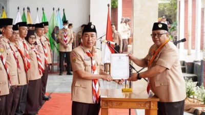 Ade Suryaman Dilantik Jadi Ketua Kwarcab , Bupati -lakukan Pembinaan Sesuai Karakter Dan Topografi-