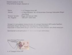 Kader NasDem Kabupaten Bogor, Tubagus Imron, Mundur.