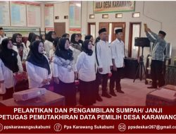 PPK Kecamatan Sukabumi Lantik dan Bimtek Pantarlih Secara Serentak