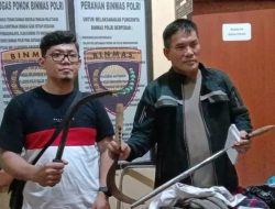 Diduga Akan Tawuran dan Diantaranya Kedapatan Bawa Sajam, Belasan Pelajar Diamankan Polisi.