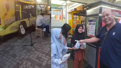 Ngabuburit, Anggota DPRD Sukabumi Gelar Panggung Kreatifitas dan Bagi Takjil