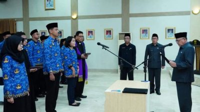 Ratusan PNS Dilantik, Pesan Wabup “Harus Jadi Teladan, Tangguh, Profesional dan Bertanggungjawab