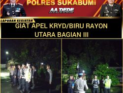 Tekan Angka Kriminalitas, Polsek Cibadak Gelar Patroli Malam
