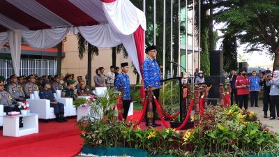 Gelar Apel Gabungan, Iwan Setiawan Pastikan Pengamanan Idul Fitri 1444 H Berjalan Dengan Baik