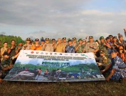SATRAD 216 TNI AU Dan TNI Kab. Sukabumi Bersama Menanam Pohon Mangrove