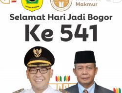 Pemerintah Kabupaten Bogor Mengucapkan Hari Jadi Yang Ke 541