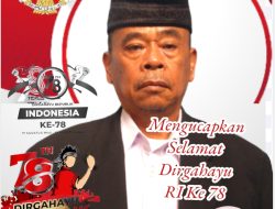 Pemdes Cimahi Kec. Cicantayan Kab. Sukabumi Mengucapkan HUT RI Ke 78