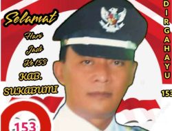 Iwan Gunawan Kepala Pemdes Babakanpari Mengucapkan Dirgahayu Hari Jadi 153 Kab.Sukabumi.