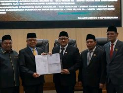 Wakil Bupati Hadiri Paripurna DPRD PAW dan Penandatanganan Nota Kesepakatan KUA-PPAS Perubahan