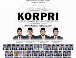 Pimpinan dan Anggota DPRD Kab.Sukabumi, Mengucapkan Selamat  HUT Korpri ke 52