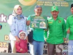 Harlah PPP 51 di Sukabumi, Anggota DPRD Andri Hidayana Bagikan Doorprize Umroh