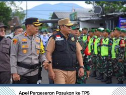 Pj. Walikota Pantau Apel Pergeseran Pasukan Ke TPS Tandai Kesiapan Pemilu di Kota Sukabumi