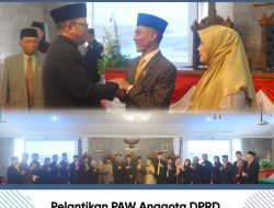 Pj. Walikota Kusmana Hartadji, Hadiri Pelantikan PAW DPRD Kota Sukabumi