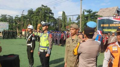 Sekda Hadiri Apel Gelar Pasukan Pengamanan Operasi Ketupat Lodaya 2024