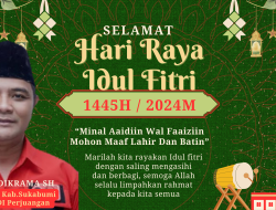 Yudi Suryadikrama SH. DPRD kabupaten Sukabumi Mengucapkan Selamat’ Hari Raya Idhul Fitri 1445 H