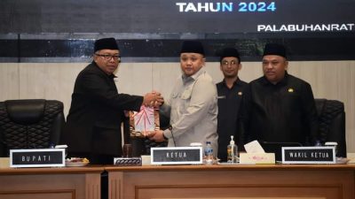 Ketua DPRD Kab.Sukabumi Pimpin Rapat Paripurna, Penyampaian LKPJ Tahun 2023