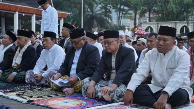 IDUL FITRI, BUPATI MARWAN SAMPAIKAN CAPAIAN WUJUDKAN VISI MISI KABUPATEN SUKABUMI