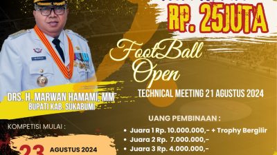 Meriahkan HJKS 154, Kecamatan Waluran Gelar Foot Ball Open Berhadiah 25 Juta
