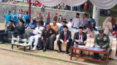 Tedi Setiadi Anggota DPRD Kab.Sukabumi Hadiri Upacara HUT RI 79 di Palagan Bojongkokosan