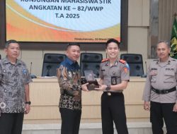 Wabup Terima Mahasiswa STIK Angkatan Ke 82/Widya Wira Pratama di Aula Sekda