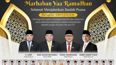 DPRD Kabupaten Sukabumi Mengucapkan Marhaban ya ramadhan
