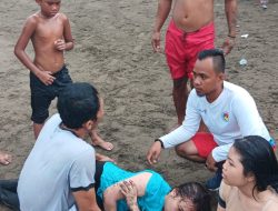 4 Wisatawan Nyaris Tenggelam di Pantai Citepus Berhasil Diselamatkan Polisi