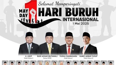 DPRD Kab.Sukabumi mengucapkan Selamat Buruh Internasional.