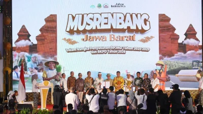 Hadir di Acara Musrenbang Jawa Barat 2025, Wakil Wali Kota Sukabumi, Bobby Maulana : Kota Sukabumi Siap Bersinergi dan Melangkah Dalam Koridor Pembangunan Yang Terarah.
