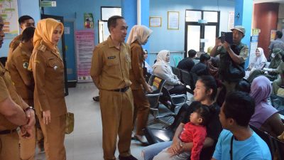 Pentingnya Kesehatan Masyarakat, Sekda Sukabumi Monitoring Launching Pelayanan Kesehatan Gratis di Puskesmas Cicantayan.
