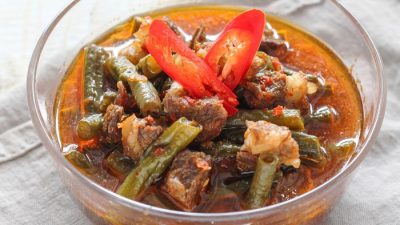 Sambal Goreng Daging + Kacang Panjang, Resep Sederhana Menggugah Selera.