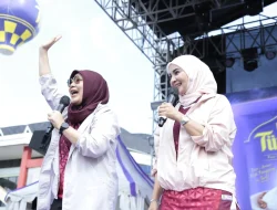 Ketua TP-PKK Kota Sukabumi Turut Serta Memeriahkan Acara Hardiknas Dengan Konsep Senam Sehat Keluarga Pesta Sukabumi Baru.