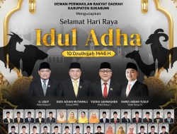 Dewan Perwakilan Rakyat Daerah Kabupaten Sukabumi, Mengucapkan Selamat Hari Raya Idul Adha 1446 Hijriah.