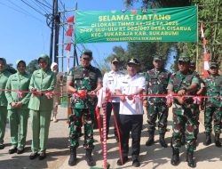 Wabup Sukabumi Apresiasi Kinerja TMMD Bawa Perubahan Pembangunan Infrastruktur di Desa Cisarua Sukabumi.
