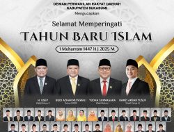 DPRD Kabupaten Sukabumi Mengucapkan Selamat Memperingati Tahun Baru Islam, 1 Muharram 1447 H/2025 M.