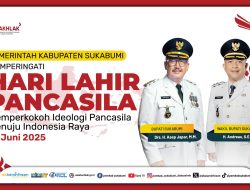 Pemerintah Kabupaten Sukabumi Mengucapkan Selamat Memperingati Hari Lahir Pancasila, 01 Juni 2025.