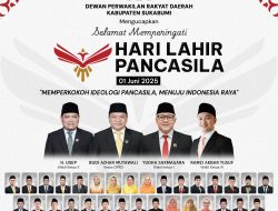DPRD Kabupaten Sukabumi Mengucapkan Selamat Memperingati Hari Lahir Pancasila, 01 Juni 2025.
