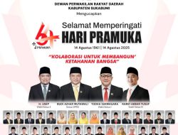 DPRD Kabupaten Sukabumi Mengucapkan Selamat Memperingati Hari Pramuka 14 Agustus 2025.