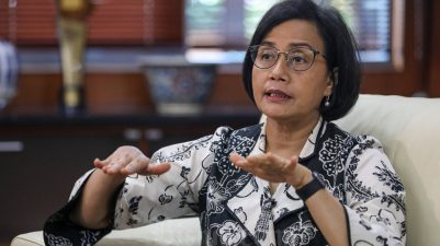Menteri Keuangan Sri Mulyani Indrawati, Sebut Anggaran MBG Tahun 2026 Capai Rp300 Triliun.