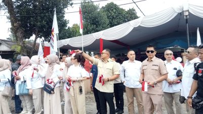 DPC Gerindra Kabupaten Sukabumi Meriahkan HUT RI Ke-80, Gelar Bazar UMKM Gratis dan Santunan Anak Yatim.