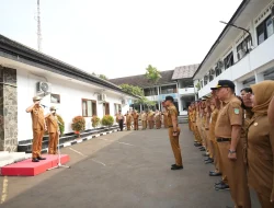 Giat Apel Pagi, Wali Kota Sukabumi Beri Semangat Kontingen PEPARPEDA IV Untuk Tampil di Bandung.