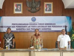 Sekda Ade, Kolaborasi Lintas Instansi Perangi Penyalahgunaan dan Peredaran Gelap Narkoba.
