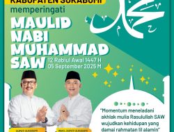 Pemkab Sukabumi Mengucapkan Selamat Memperingati Maulid Nabi Muhammad SAW 1447 H.