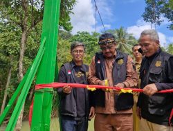 Bupati Sukabumi Resmikan Jembatan Gantung Leuwi Sintok, Masyarakat Antusias Berbangga Hati.