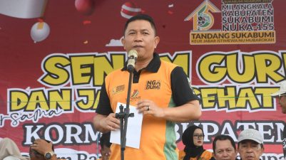 Wabup Sukabumi, Berbagi Kebahagian Bersama Warga Masyarakat di Moment HJKS Ke-155.